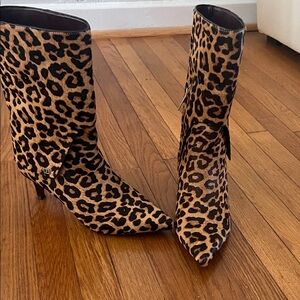 Franco Sarto Animal Print Heeled Boots